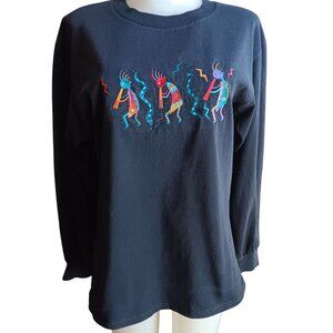 Vintage T-shirt T-Shirt Boulder Colorado Kokopelli Embroidery Southwestern 90's